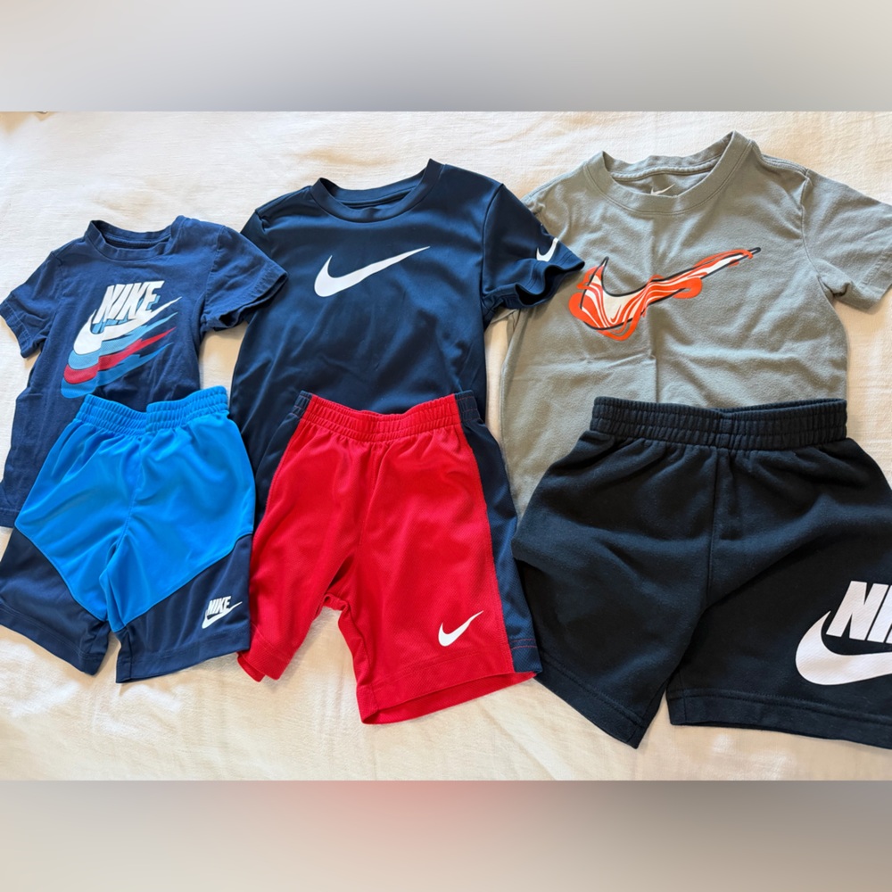 Toddler size 4-5T Nike shorts bundle 3 sets